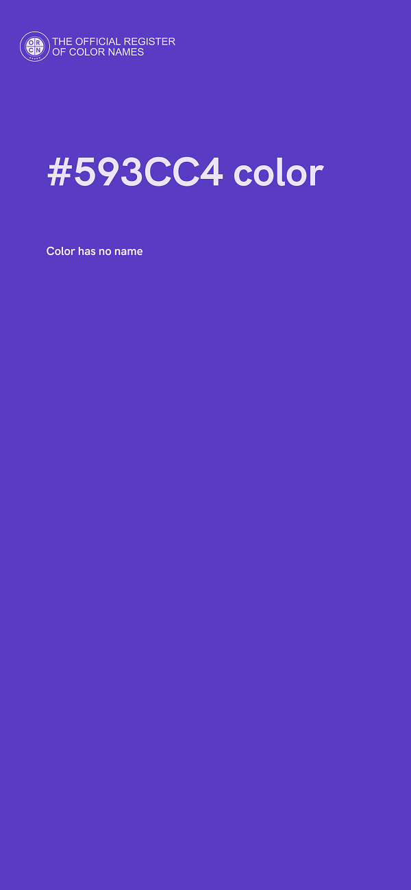 #593CC4 color image