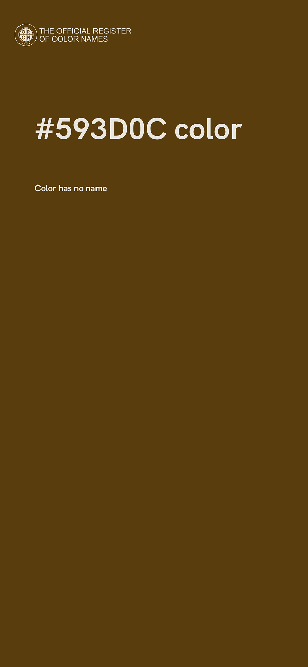 #593D0C color image