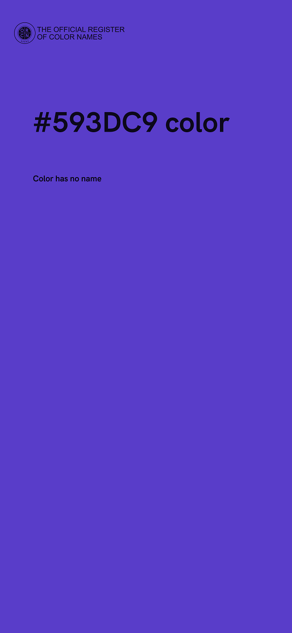 #593DC9 color image