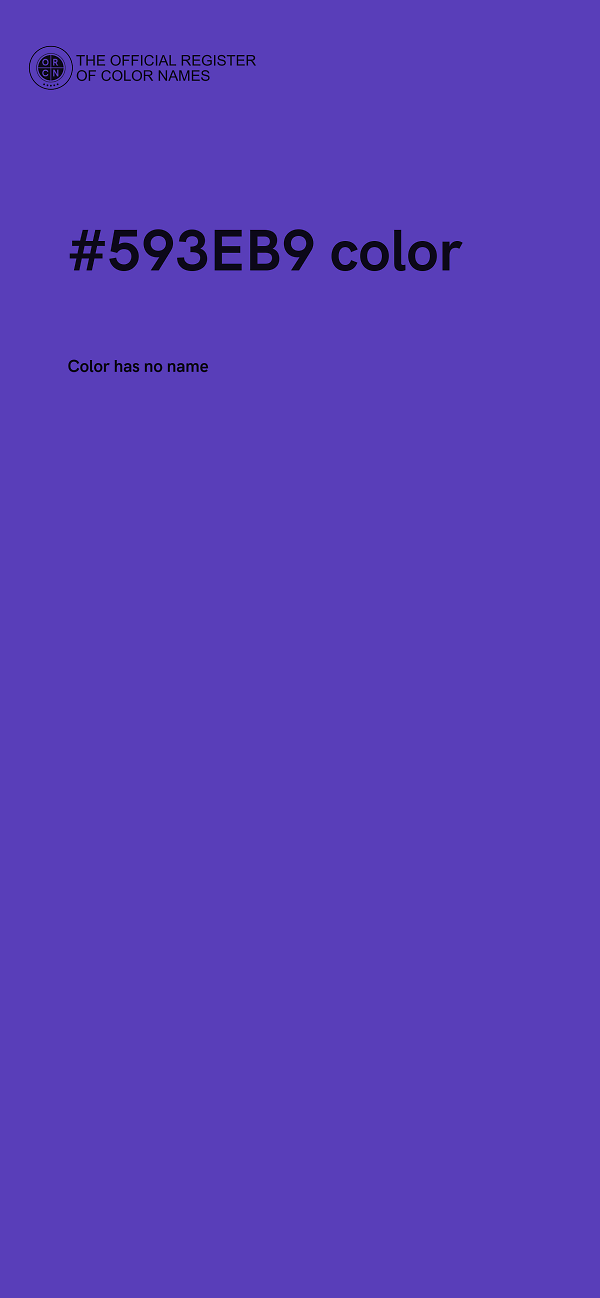 #593EB9 color image