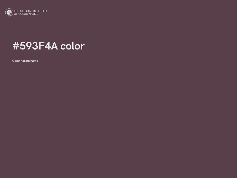 #593F4A color image