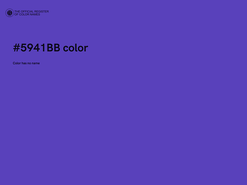 #5941BB color image