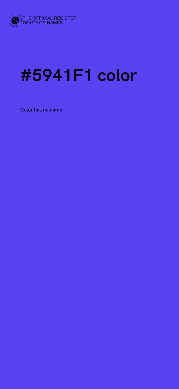 #5941F1 color image