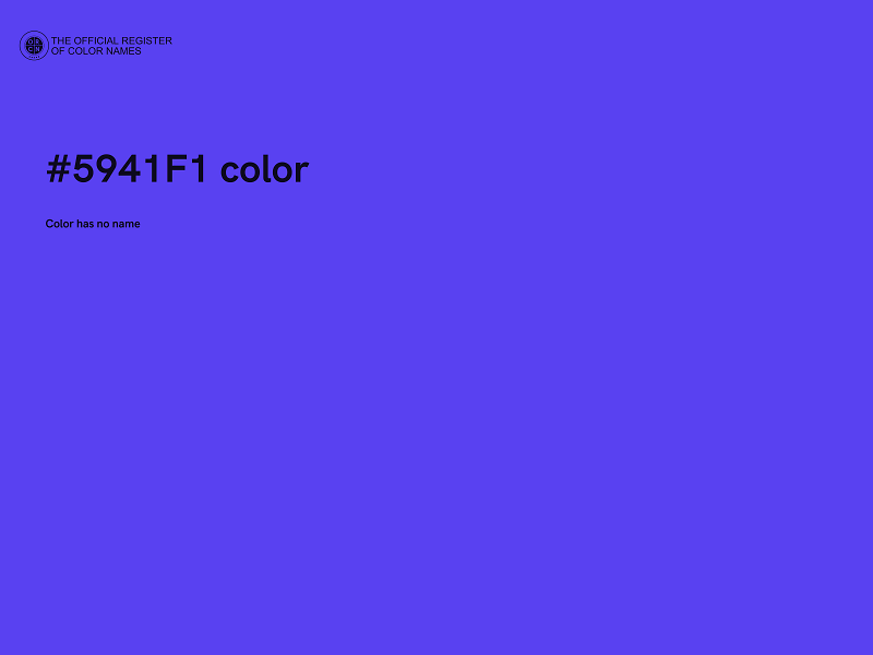 #5941F1 color image