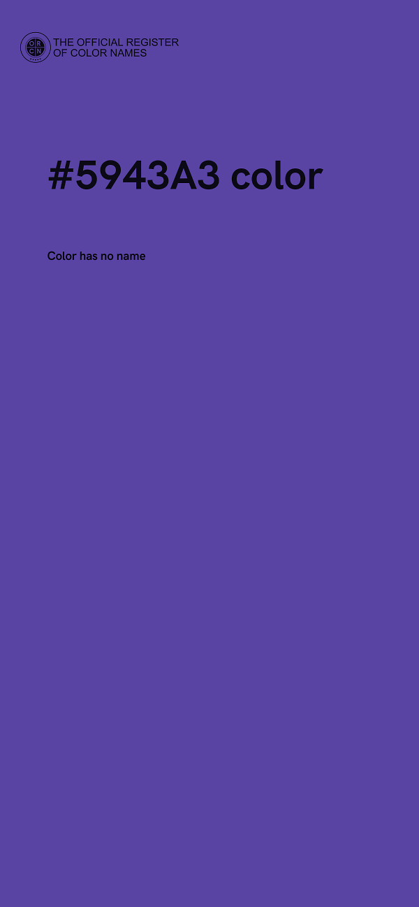 #5943A3 color image