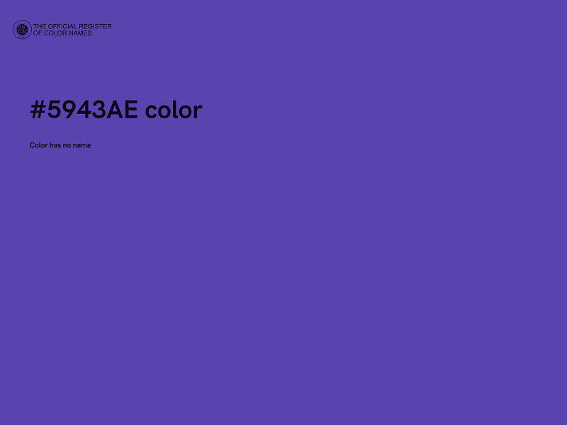 #5943AE color image