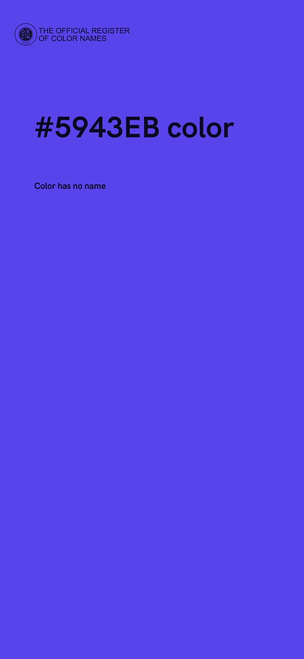 #5943EB color image
