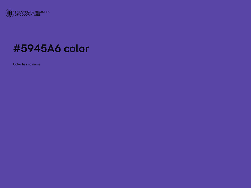 #5945A6 color image