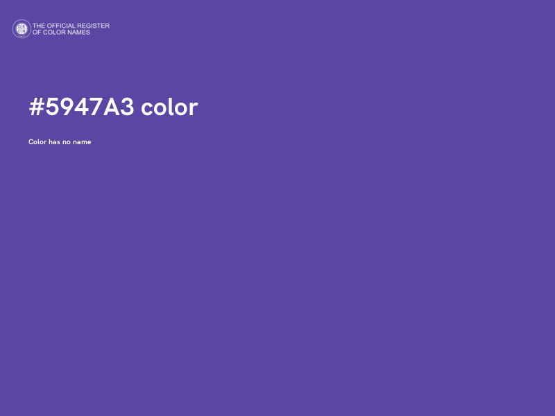 #5947A3 color image