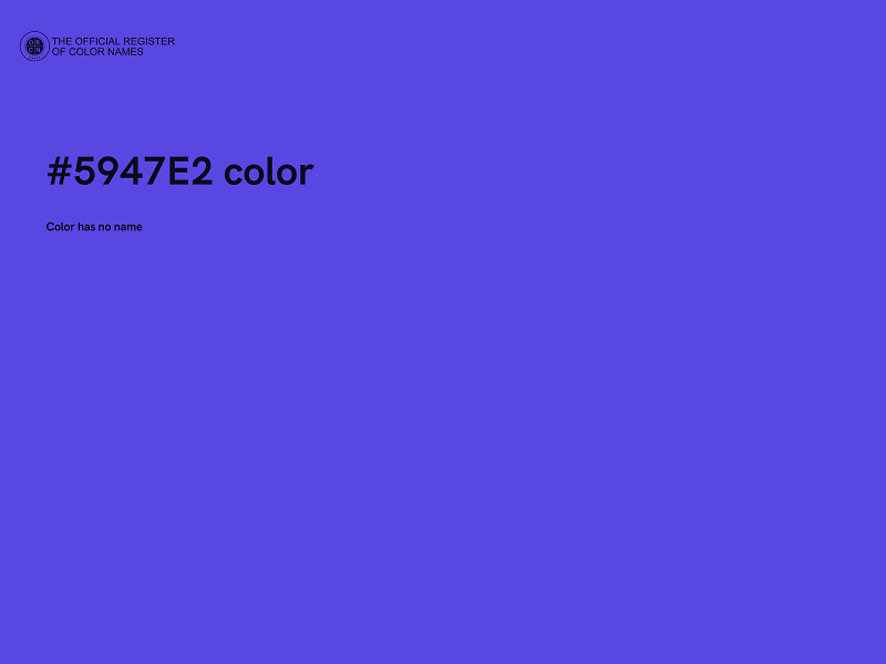#5947E2 color image
