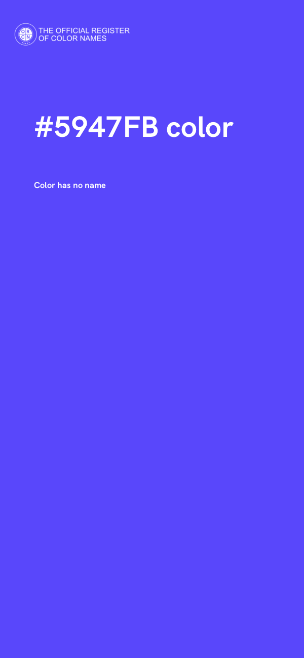#5947FB color image