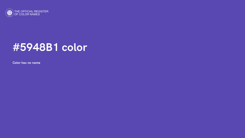 #5948B1 color image