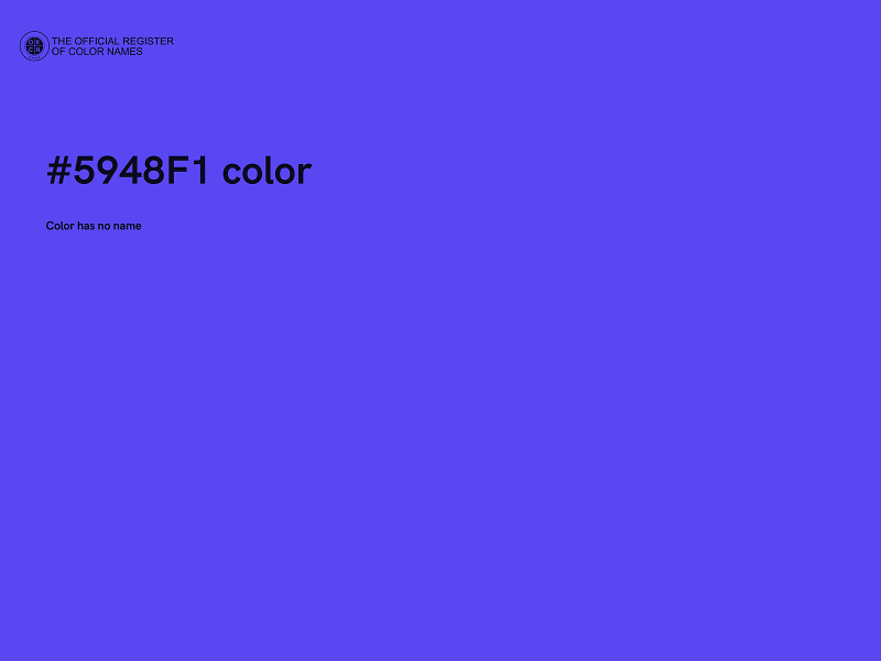 #5948F1 color image