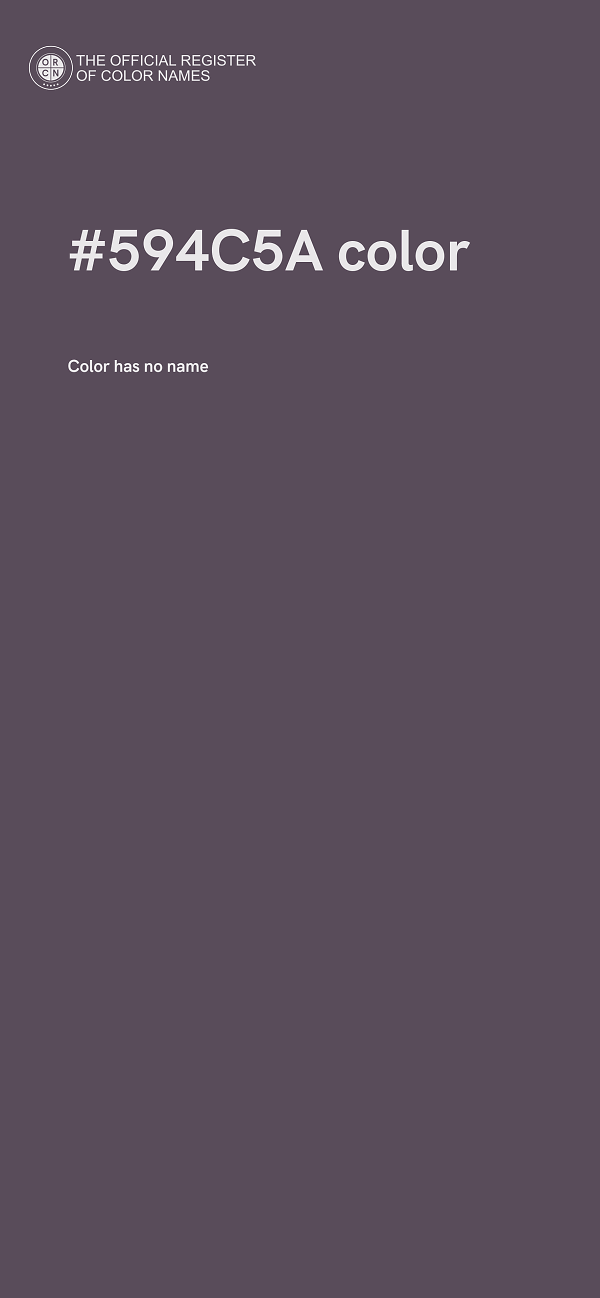 #594C5A color image