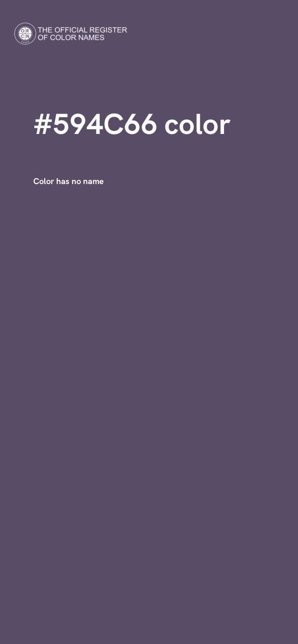 #594C66 color image
