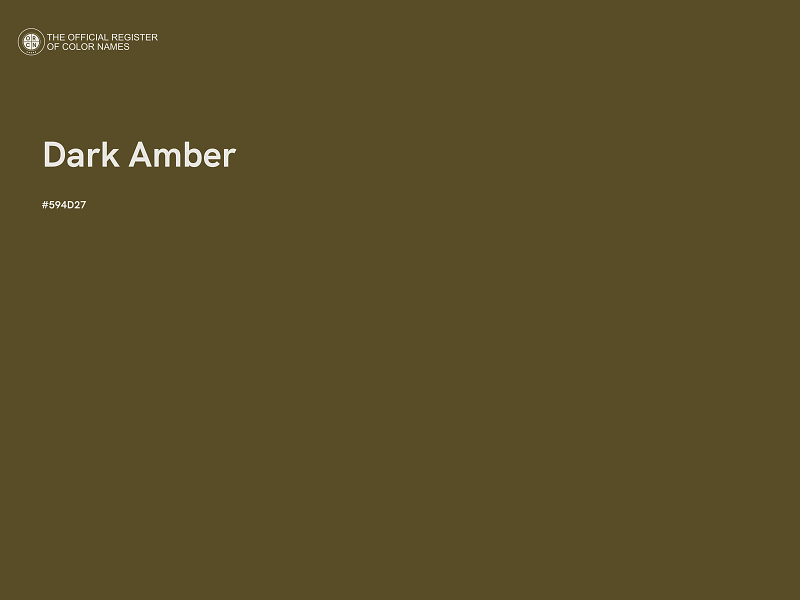 #594D27 - Dark Amber color image