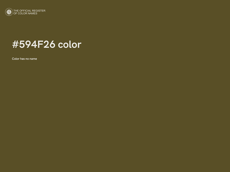 #594F26 color image