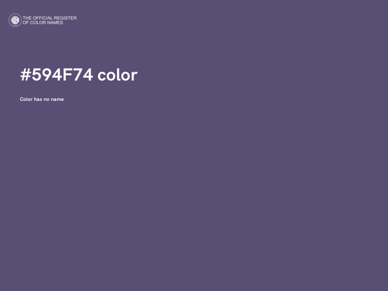 #594F74 color image