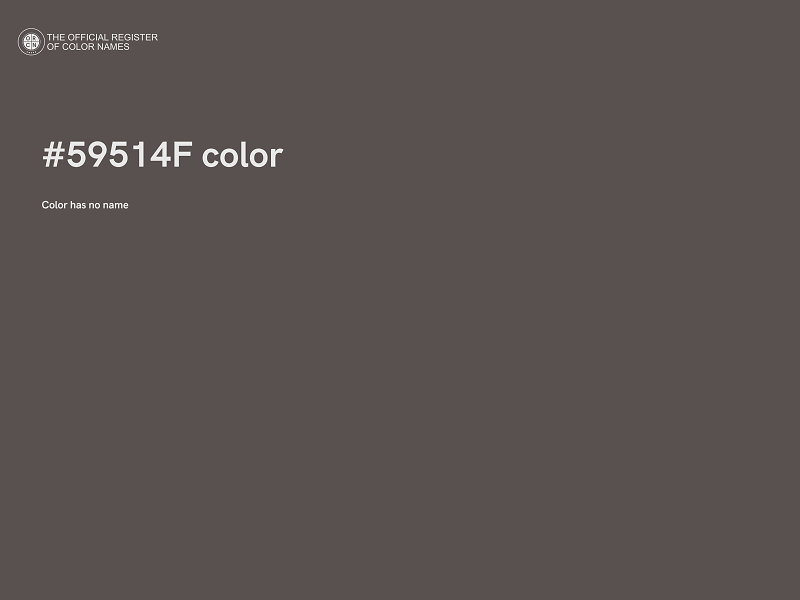 #59514F color image