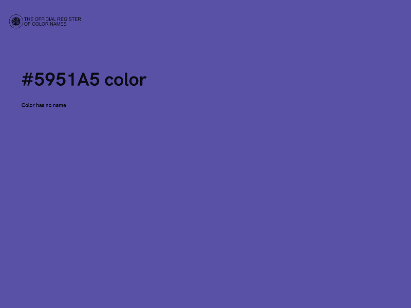 #5951A5 color image
