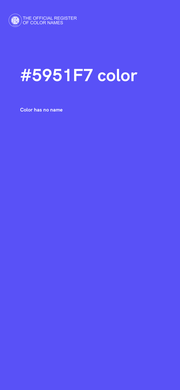 #5951F7 color image
