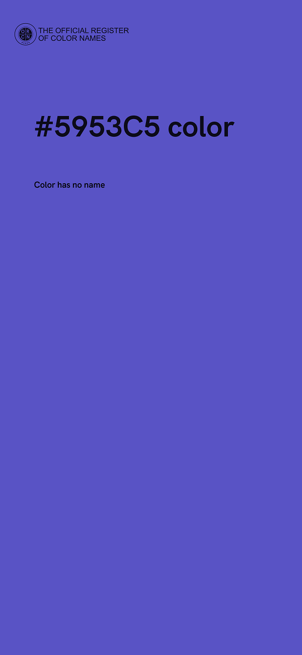 #5953C5 color image