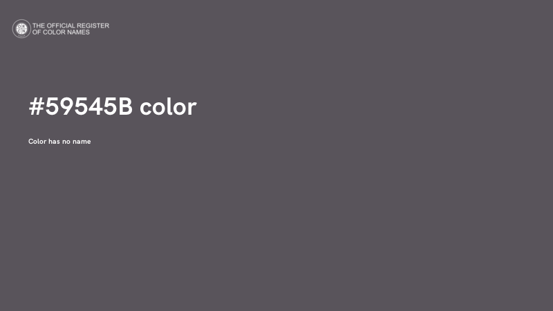 #59545B color image