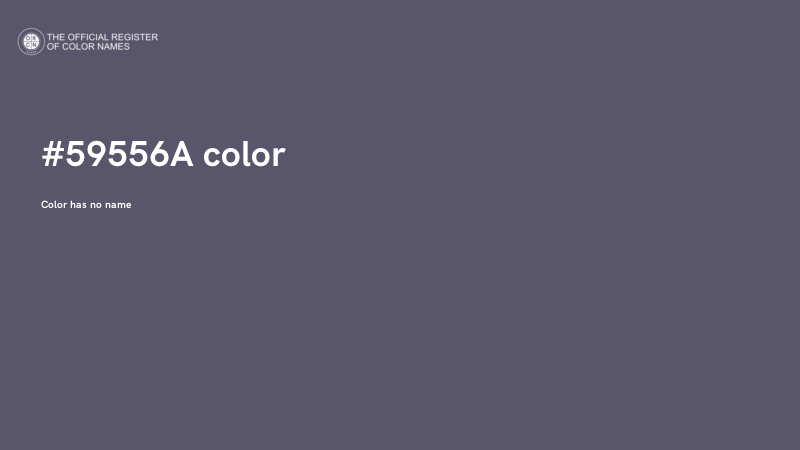 #59556A color image