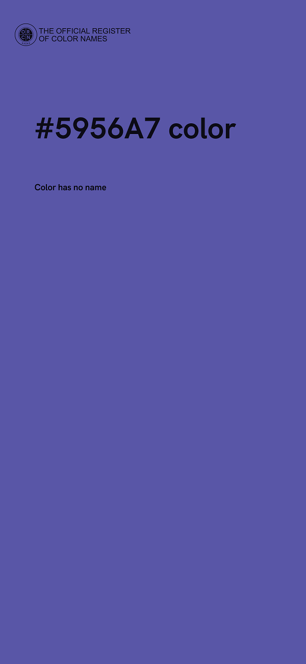 #5956A7 color image