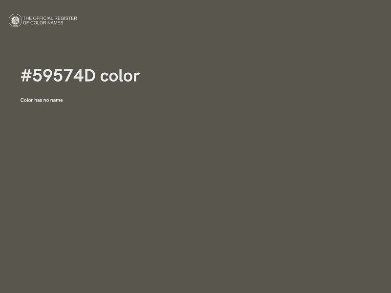 #59574D color image