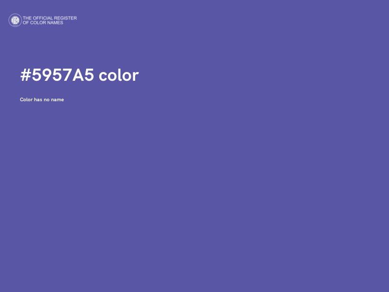 #5957A5 color image