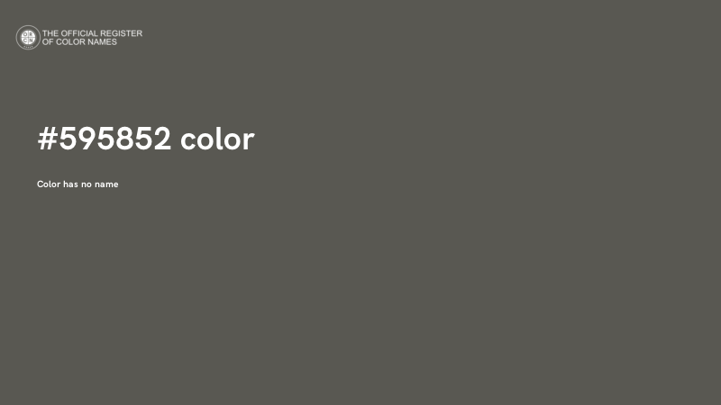 #595852 color image
