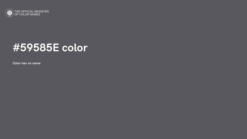 #59585E color image