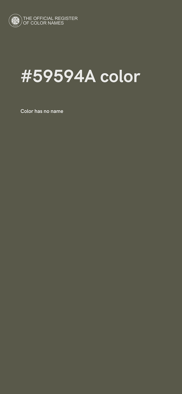 #59594A color image