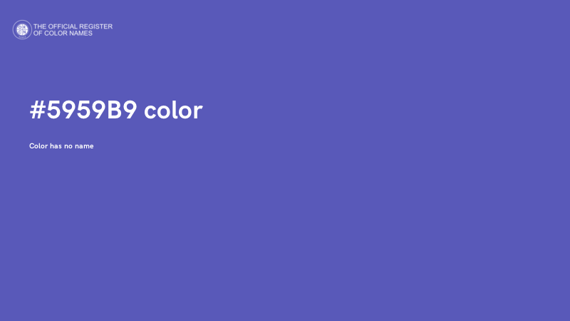 #5959B9 color image