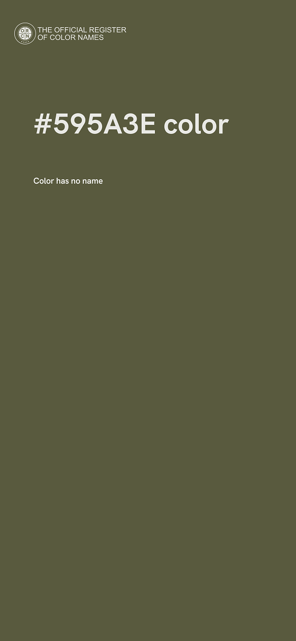 #595A3E color image