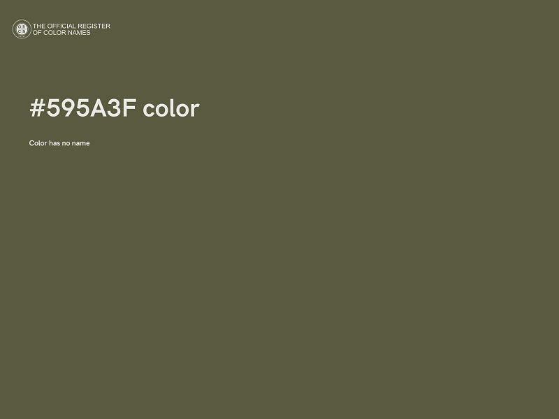 #595A3F color image