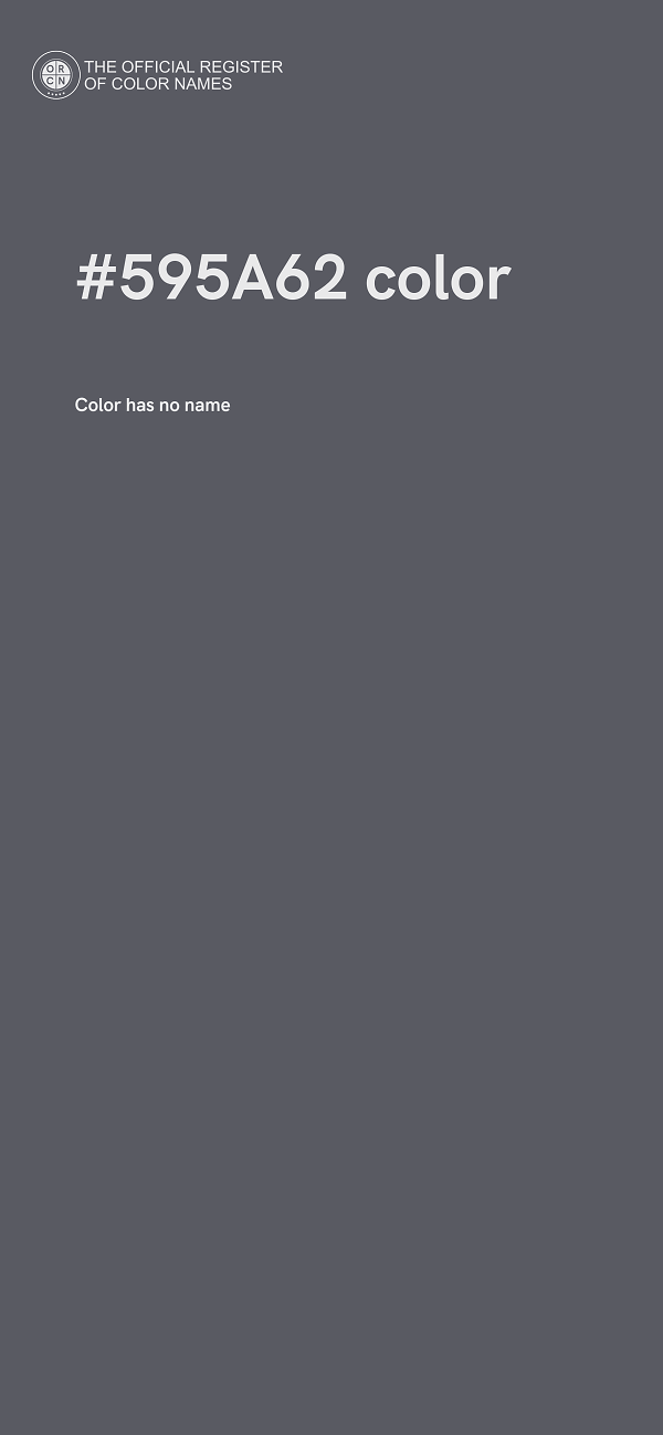 #595A62 color image