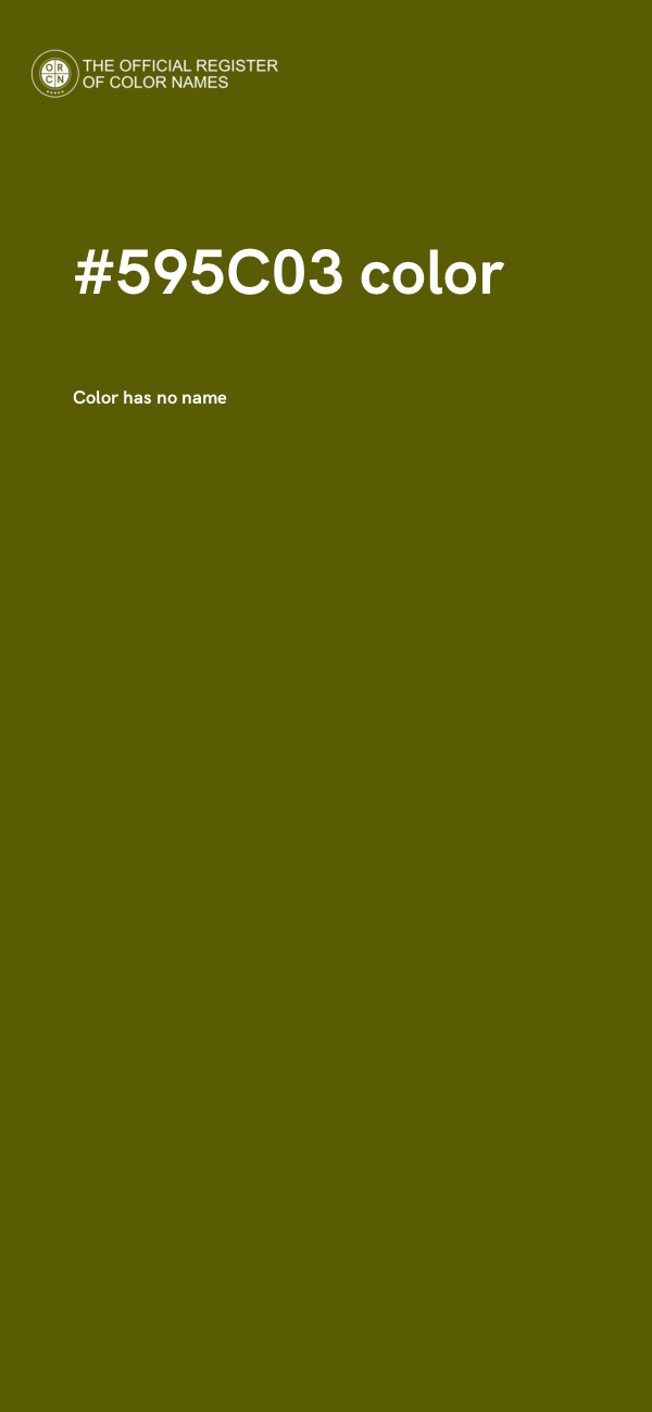 #595C03 color image