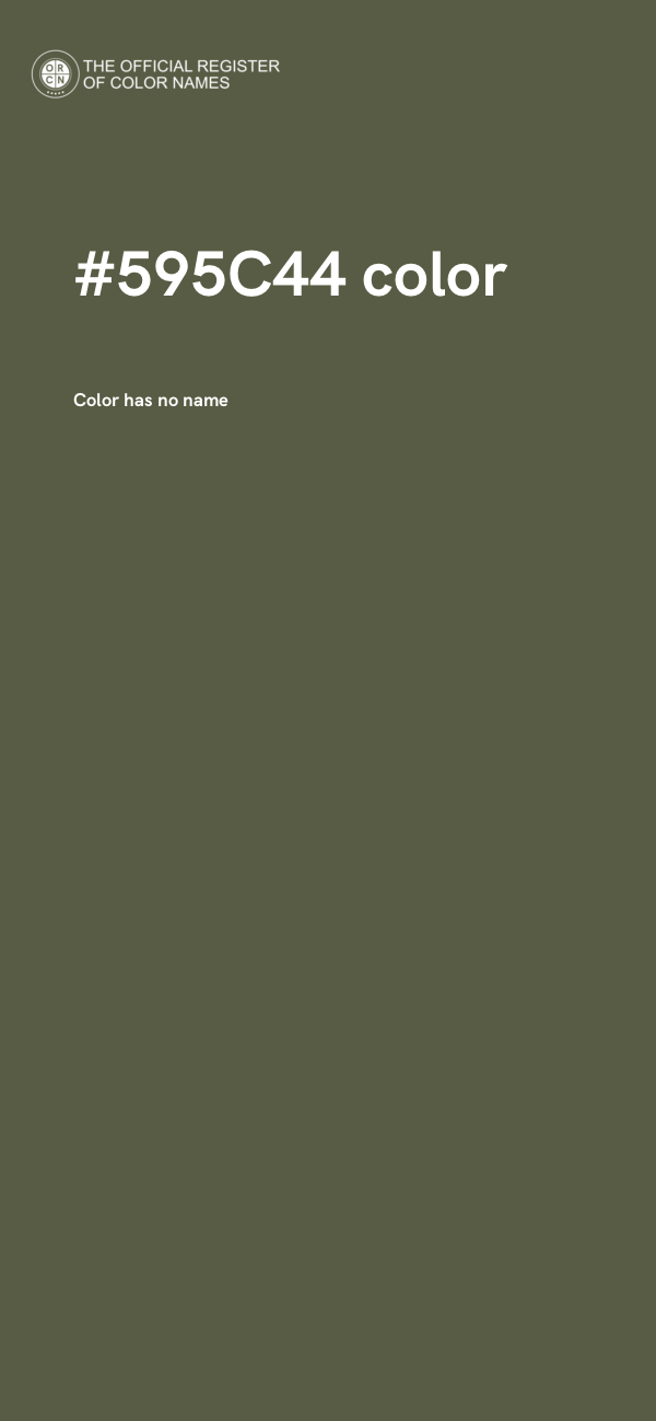 #595C44 color image