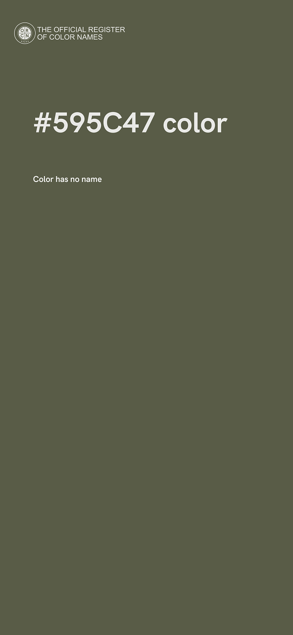 #595C47 color image