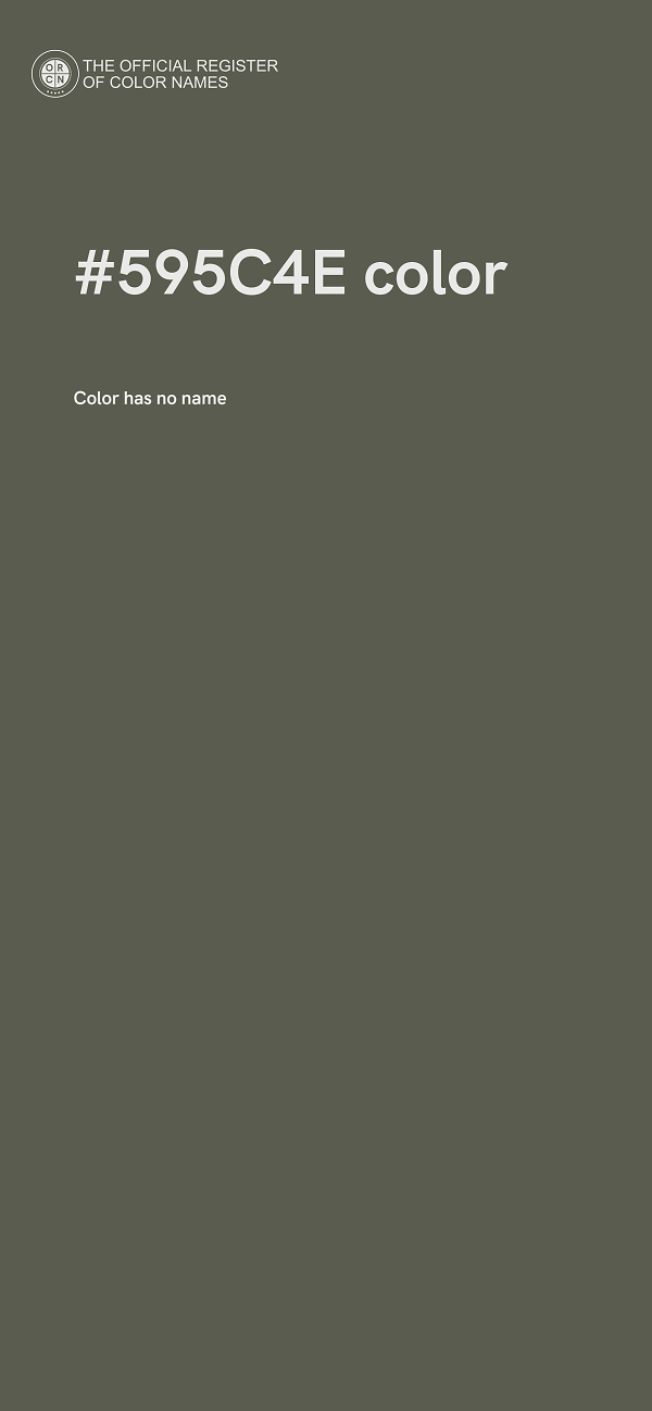 #595C4E color image