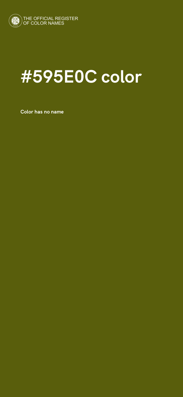 #595E0C color image