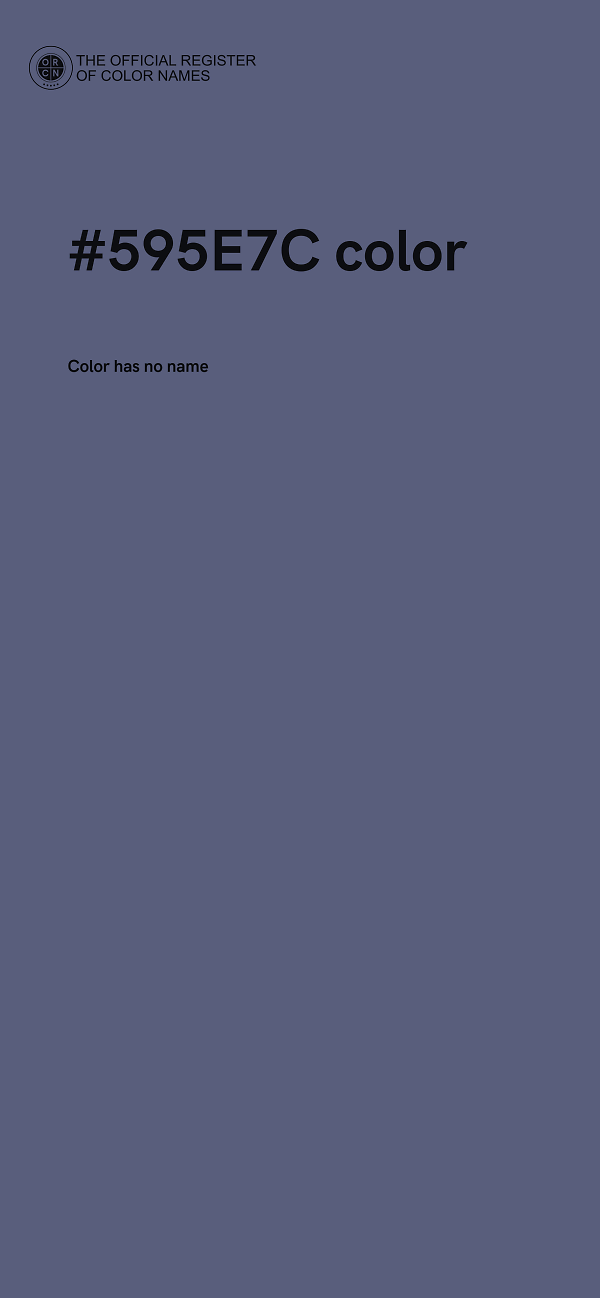 #595E7C color image