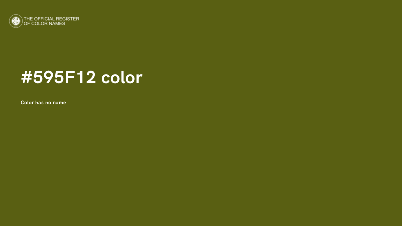 #595F12 color image
