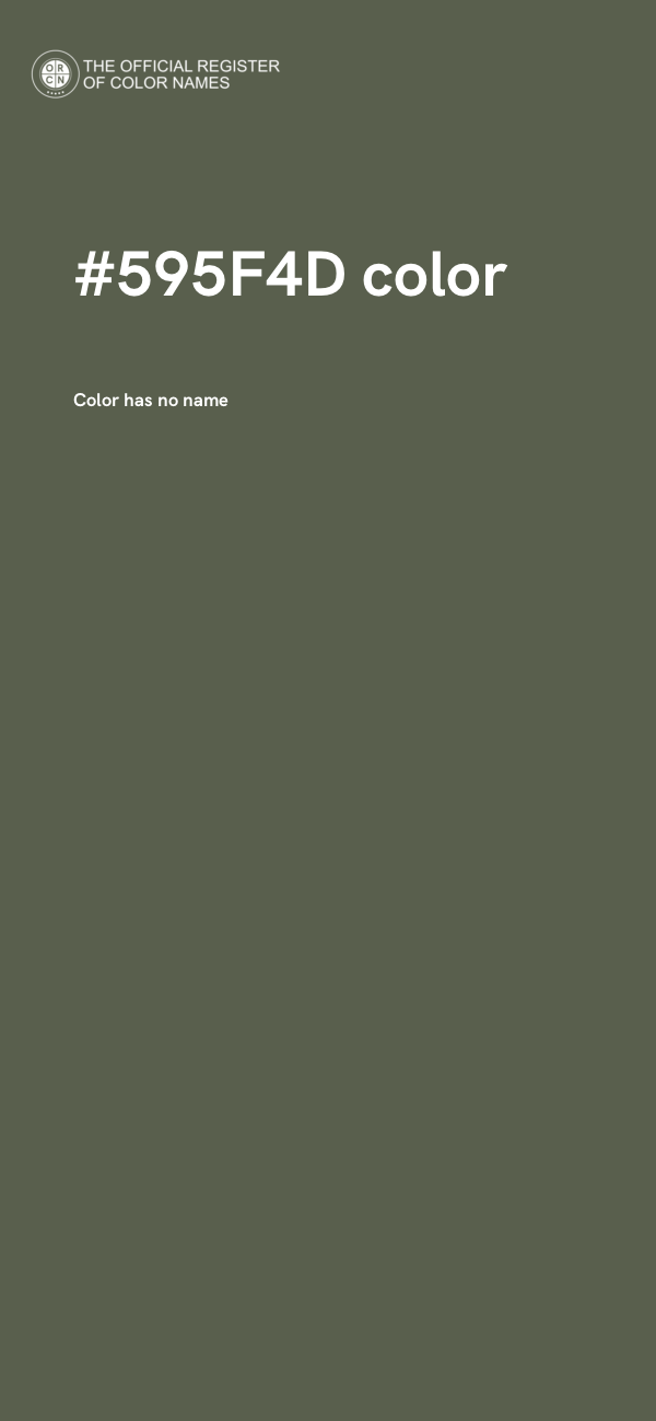 #595F4D color image