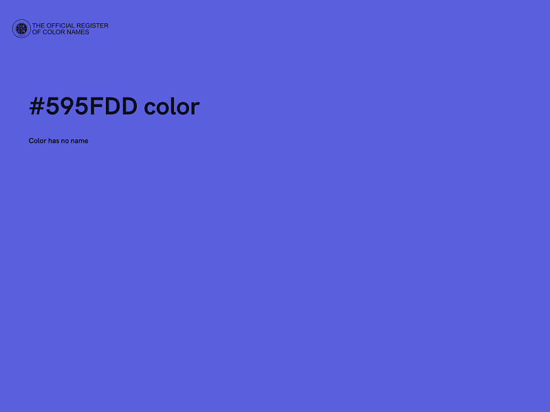 #595FDD color image