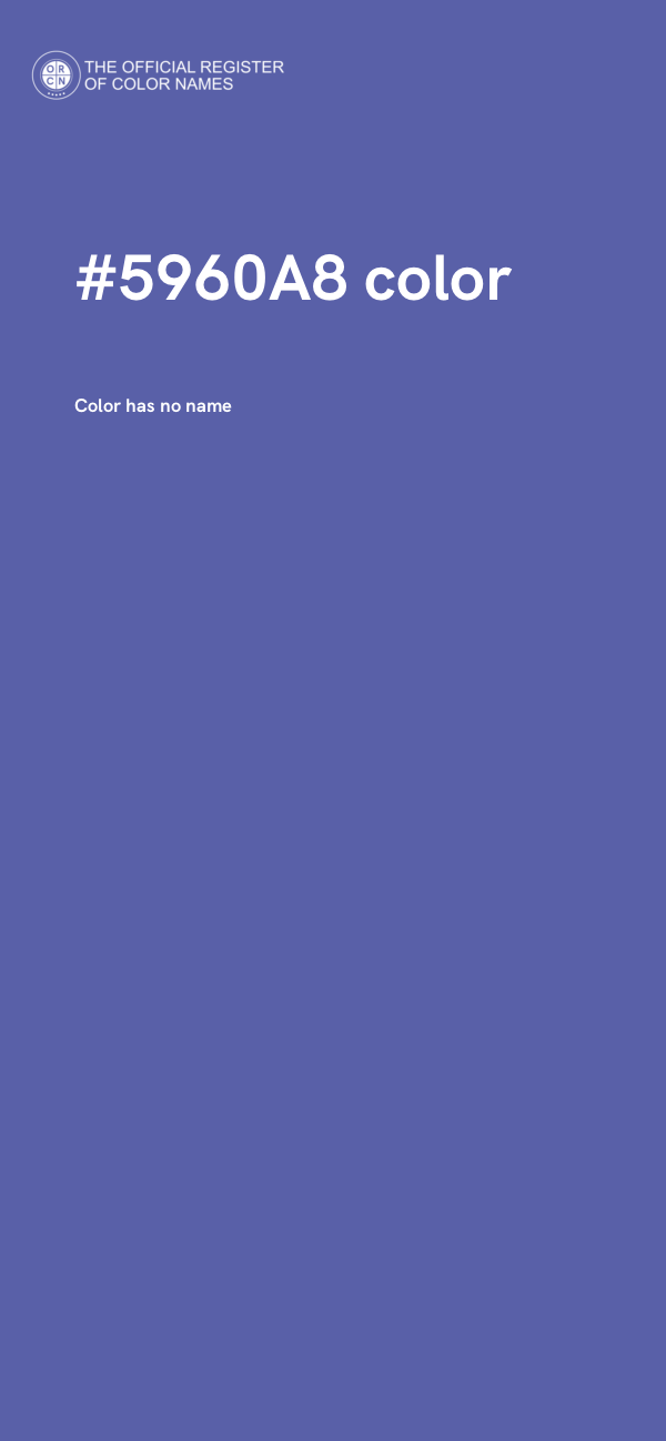 #5960A8 color image