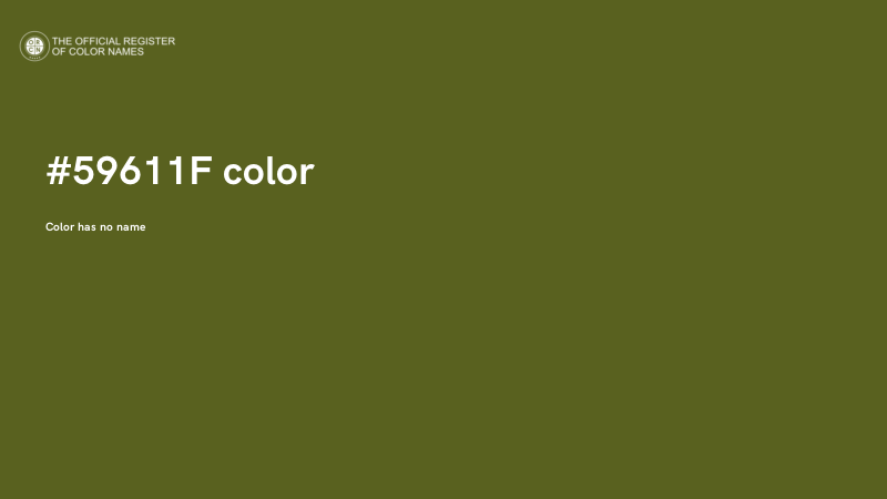 #59611F color image