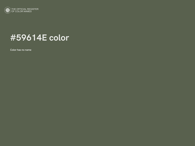 #59614E color image